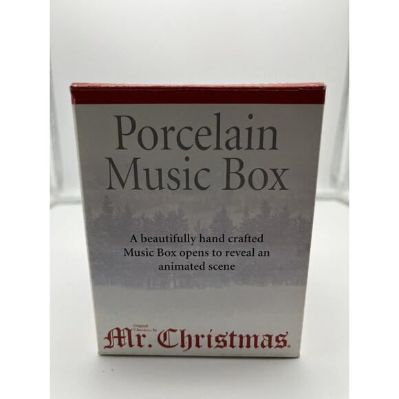 Mr Christmas Hinged Animated Santa Wish You Merry Christmas Music Box 2003 - Picture 12 of 12